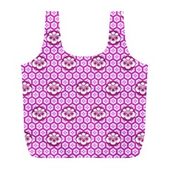 Paulownia Flowers Japanese Style Full Print Recycle Bag (l) by HermanTelo