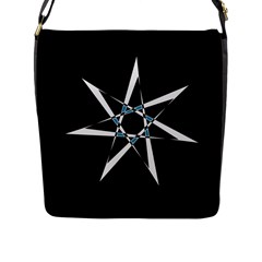 Star Sky Design Decor Flap Closure Messenger Bag (l)