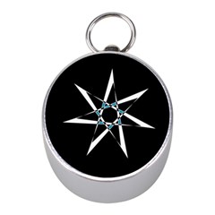 Star Sky Design Decor Mini Silver Compasses