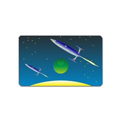 Rocket Spaceship Space Magnet (name Card)