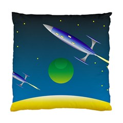 Rocket Spaceship Space Standard Cushion Case (two Sides)