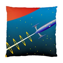 Rocket Spaceship Space Galaxy Standard Cushion Case (one Side)