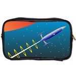 Rocket Spaceship Space Galaxy Toiletries Bag (Two Sides) Front