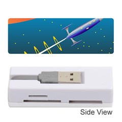 Rocket Spaceship Space Galaxy Memory Card Reader (stick) by HermanTelo