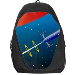 Rocket Spaceship Space Galaxy Backpack Bag