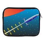 Rocket Spaceship Space Galaxy Apple iPad 2/3/4 Zipper Cases Front