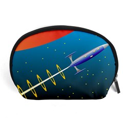 Rocket Spaceship Space Galaxy Accessory Pouch (large)