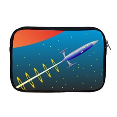 Rocket Spaceship Space Galaxy Apple Macbook Pro 17  Zipper Case by HermanTelo