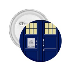 Tardis Doctor Who Time Travel 2 25  Buttons by HermanTelo