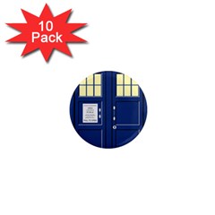 Tardis Doctor Who Time Travel 1  Mini Magnet (10 Pack)  by HermanTelo