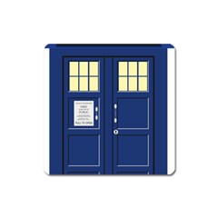 Tardis Doctor Who Time Travel Square Magnet by HermanTelo