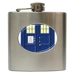 Tardis Doctor Who Time Travel Hip Flask (6 Oz)