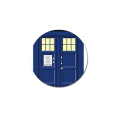 Tardis Doctor Who Time Travel Golf Ball Marker