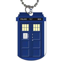 Tardis Doctor Who Time Travel Dog Tag (two Sides) by HermanTelo