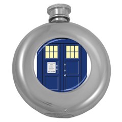 Tardis Doctor Who Time Travel Round Hip Flask (5 Oz) by HermanTelo