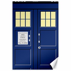 Tardis Doctor Who Time Travel Canvas 24  X 36 