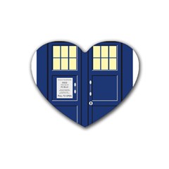 Tardis Doctor Who Time Travel Heart Coaster (4 Pack) 