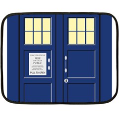 Tardis Doctor Who Time Travel Fleece Blanket (mini)