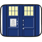 Tardis Doctor Who Time Travel Fleece Blanket (Mini) 35 x27  Blanket