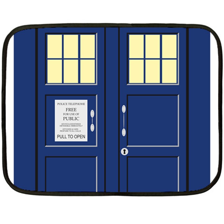 Tardis Doctor Who Time Travel Fleece Blanket (Mini)