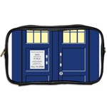 Tardis Doctor Who Time Travel Toiletries Bag (Two Sides) Back