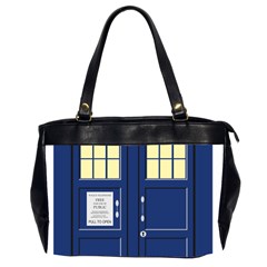 Tardis Doctor Who Time Travel Oversize Office Handbag (2 Sides)