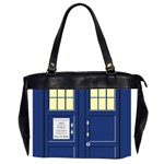 Tardis Doctor Who Time Travel Oversize Office Handbag (2 Sides) Front