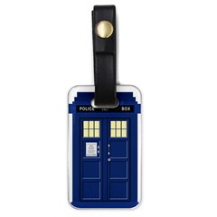 Tardis Doctor Who Time Travel Luggage Tag (one Side)