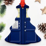 Tardis Doctor Who Time Travel Christmas Tree Ornament (Two Sides) Front