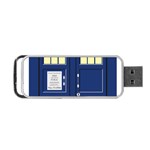 Tardis Doctor Who Time Travel Portable USB Flash (Two Sides) Back