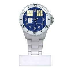 Tardis Doctor Who Time Travel Plastic Nurses Watch by HermanTelo