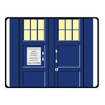 Tardis Doctor Who Time Travel Double Sided Fleece Blanket (Small)  45 x34  Blanket Front