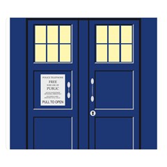 Tardis Doctor Who Time Travel Double Sided Flano Blanket (small) 