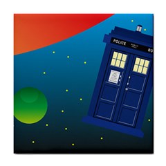 Tardis Doctor Time Travel Tile Coasters by HermanTelo