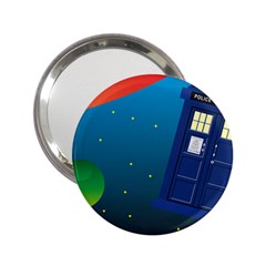 Tardis Doctor Time Travel 2 25  Handbag Mirrors by HermanTelo