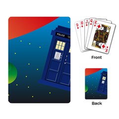 Tardis Doctor Time Travel Playing Cards Single Design