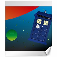 Tardis Doctor Time Travel Canvas 8  X 10  by HermanTelo