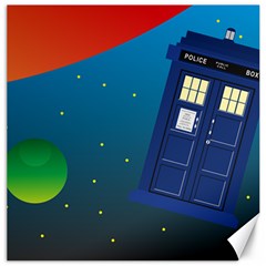 Tardis Doctor Time Travel Canvas 20  X 20  by HermanTelo