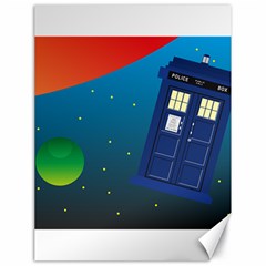 Tardis Doctor Time Travel Canvas 18  X 24  by HermanTelo