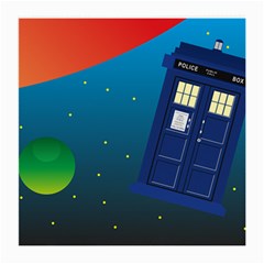 Tardis Doctor Time Travel Medium Glasses Cloth (2 Sides) by HermanTelo