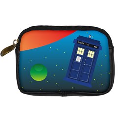 Tardis Doctor Time Travel Digital Camera Leather Case