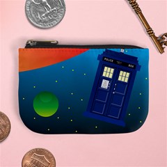 Tardis Doctor Time Travel Mini Coin Purse