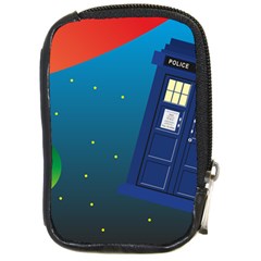 Tardis Doctor Time Travel Compact Camera Leather Case by HermanTelo