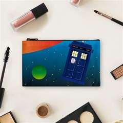 Tardis Doctor Time Travel Cosmetic Bag (small) by HermanTelo