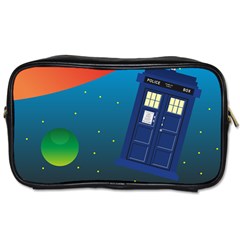 Tardis Doctor Time Travel Toiletries Bag (two Sides)