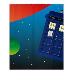 Tardis Doctor Time Travel Shower Curtain 60  X 72  (medium) 