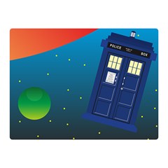 Tardis Doctor Time Travel Double Sided Flano Blanket (mini)  by HermanTelo