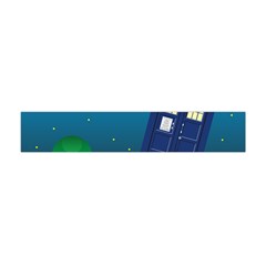 Tardis Doctor Time Travel Flano Scarf (mini) by HermanTelo