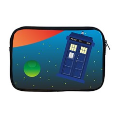 Tardis Doctor Time Travel Apple Macbook Pro 17  Zipper Case by HermanTelo