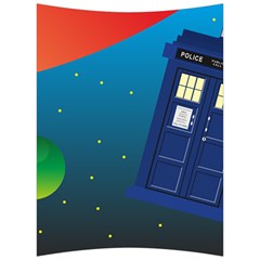 Tardis Doctor Time Travel Back Support Cushion